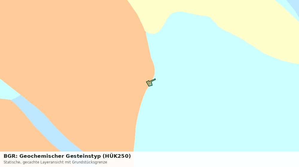 Statische Kartenansicht: BGR: Geochemischer Gesteinstyp (HÜK250)