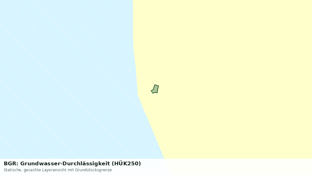Statische Kartenansicht: BGR: Grundwasser-Durchlässigkeit (HÜK250)