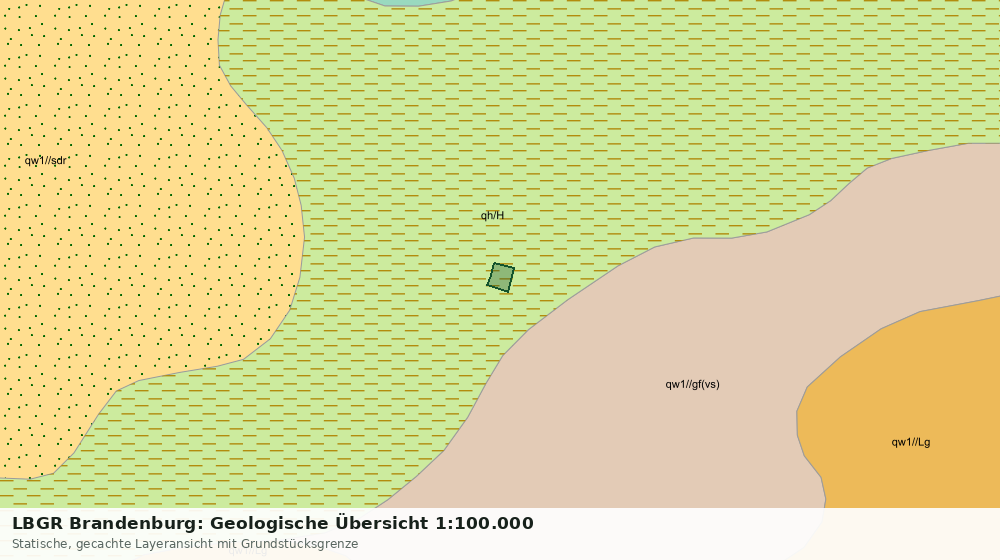 Statische Kartenansicht: LBGR Brandenburg: Geologische Übersicht 1:100.000