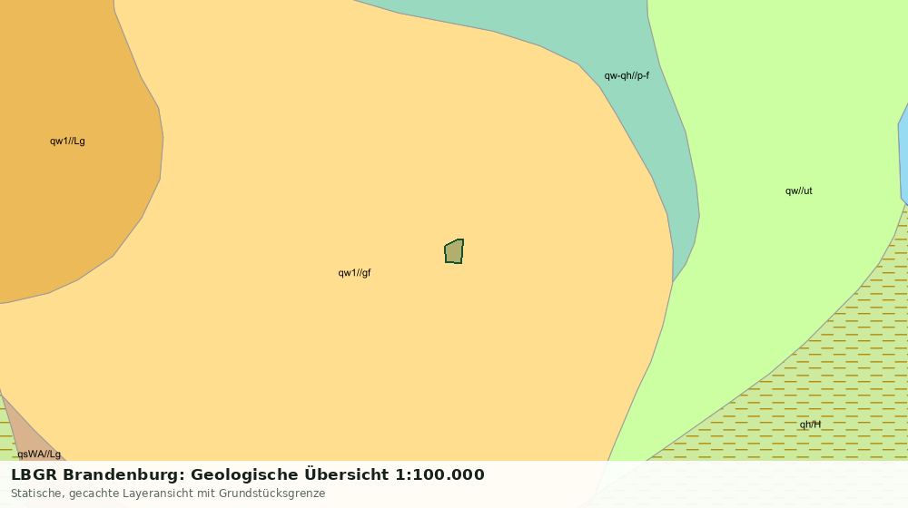 Statische Kartenansicht: LBGR Brandenburg: Geologische Übersicht 1:100.000