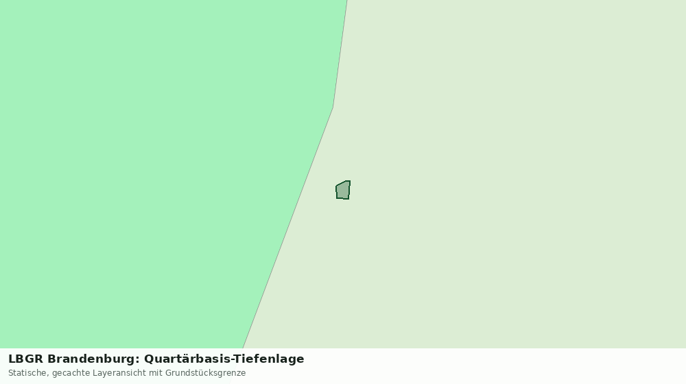 Statische Kartenansicht: LBGR Brandenburg: Quartärbasis-Tiefenlage