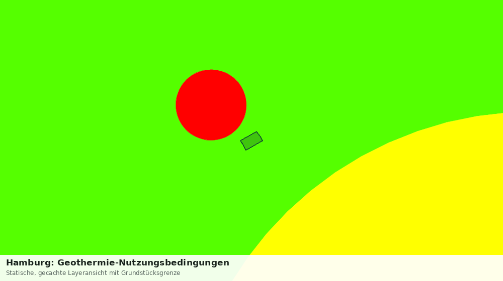 Statische Kartenansicht: Hamburg: Geothermie-Nutzungsbedingungen