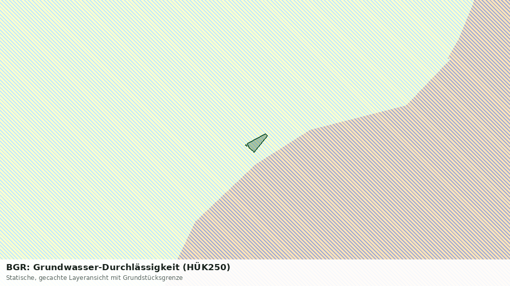Statische Kartenansicht: BGR: Grundwasser-Durchlässigkeit (HÜK250)