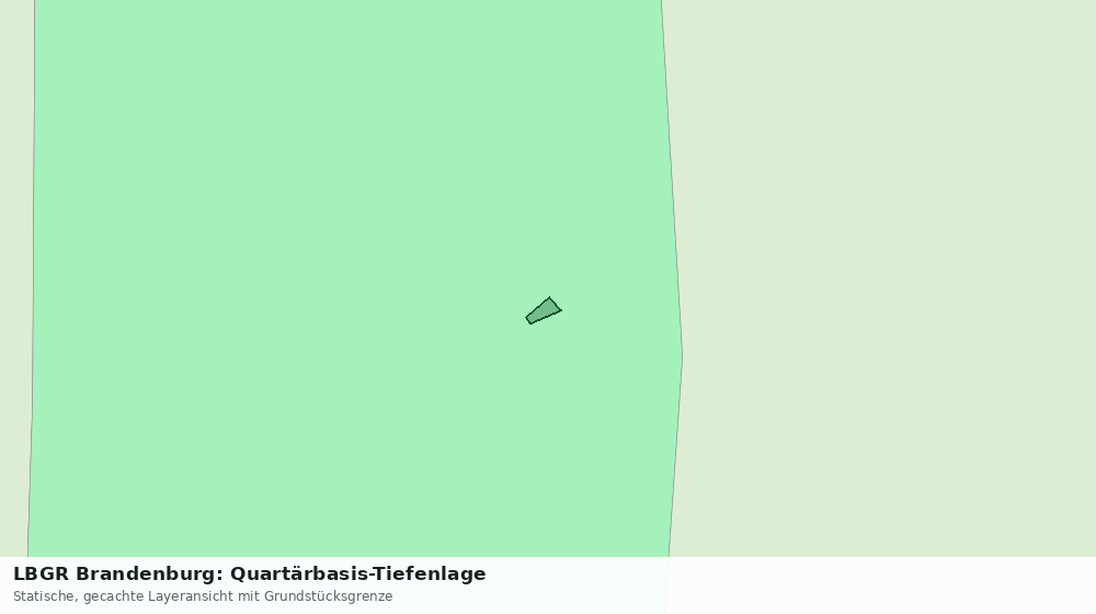 Statische Kartenansicht: LBGR Brandenburg: Quartärbasis-Tiefenlage