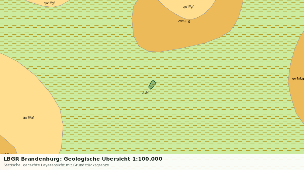 Statische Kartenansicht: LBGR Brandenburg: Geologische Übersicht 1:100.000