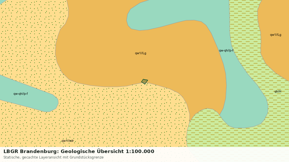 Statische Kartenansicht: LBGR Brandenburg: Geologische Übersicht 1:100.000