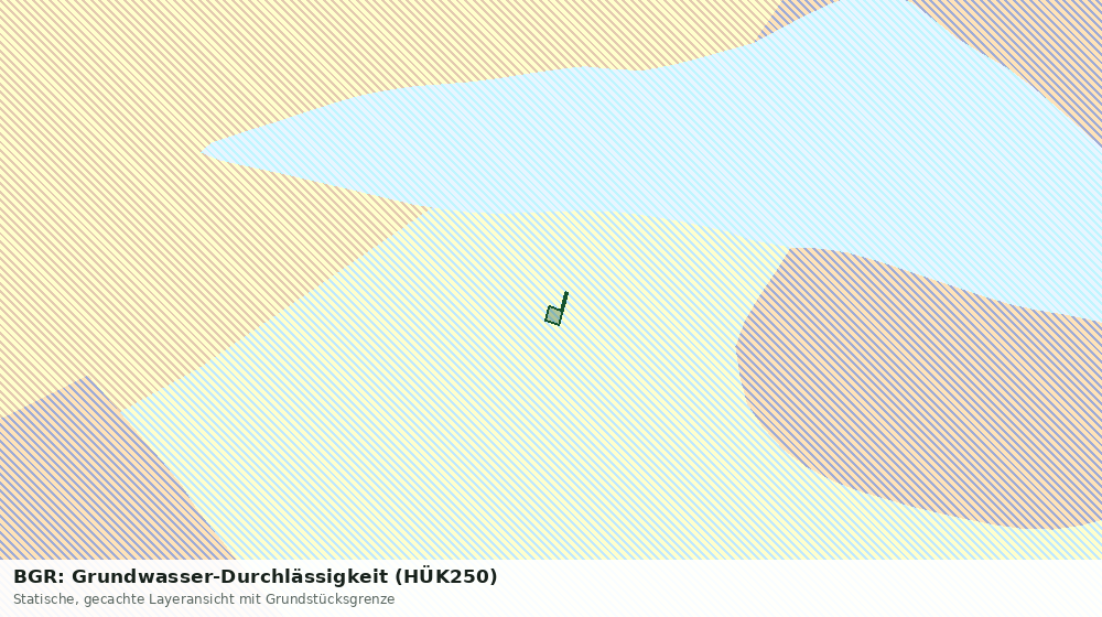 Statische Kartenansicht: BGR: Grundwasser-Durchlässigkeit (HÜK250)
