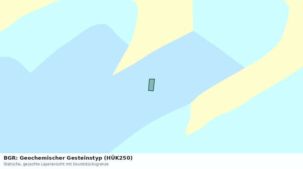 Statische Kartenansicht: BGR: Geochemischer Gesteinstyp (HÜK250)
