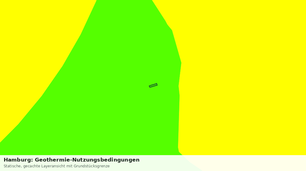 Statische Kartenansicht: Hamburg: Geothermie-Nutzungsbedingungen