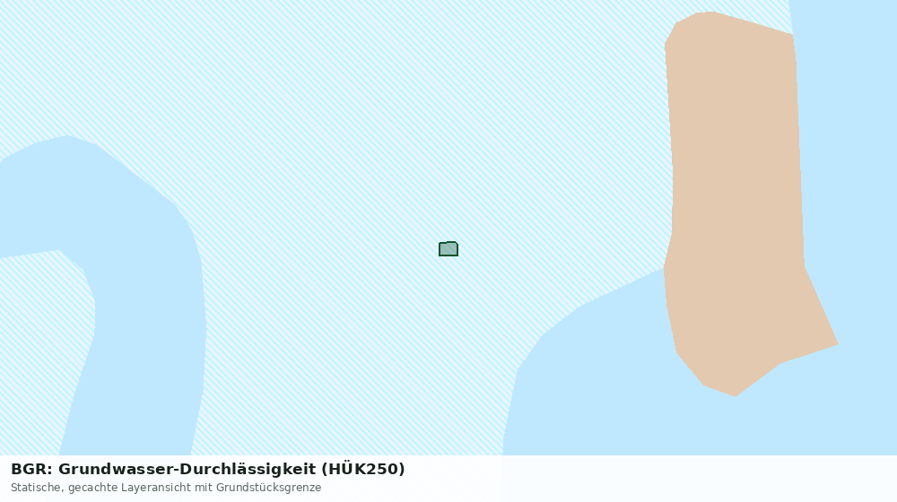 Statische Kartenansicht: BGR: Grundwasser-Durchlässigkeit (HÜK250)