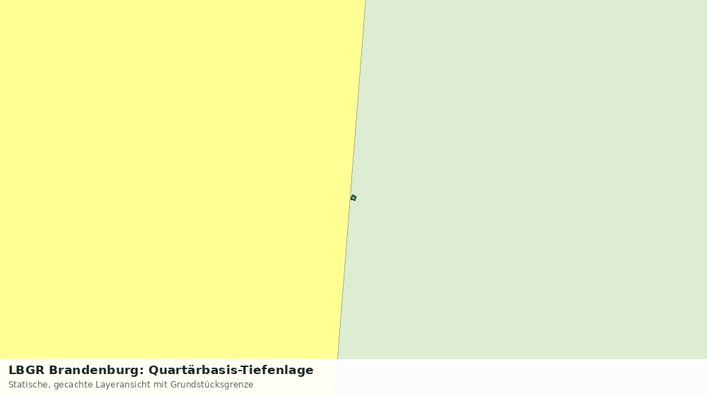 Statische Kartenansicht: LBGR Brandenburg: Quartärbasis-Tiefenlage
