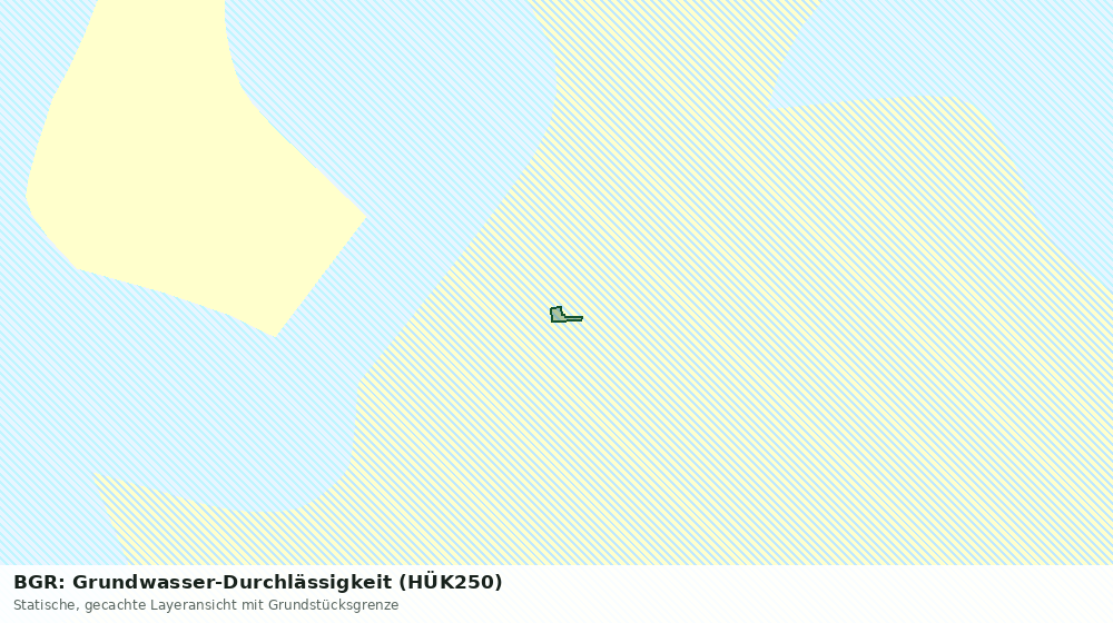 Statische Kartenansicht: BGR: Grundwasser-Durchlässigkeit (HÜK250)