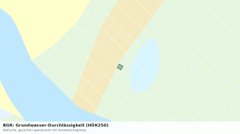 Statische Kartenansicht: BGR: Grundwasser-Durchlässigkeit (HÜK250)