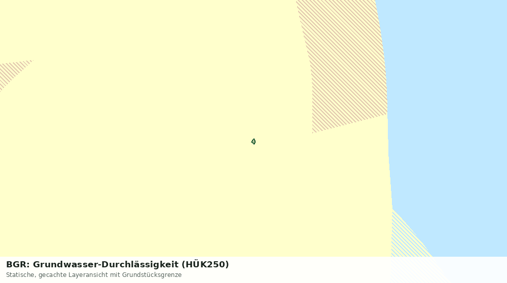 Statische Kartenansicht: BGR: Grundwasser-Durchlässigkeit (HÜK250)