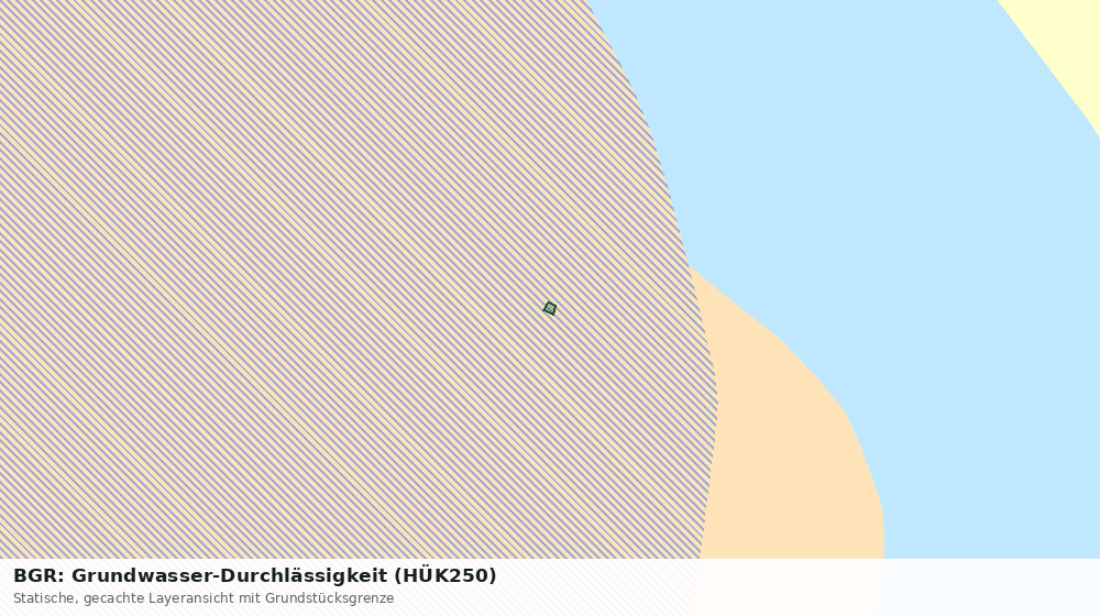 Statische Kartenansicht: BGR: Grundwasser-Durchlässigkeit (HÜK250)