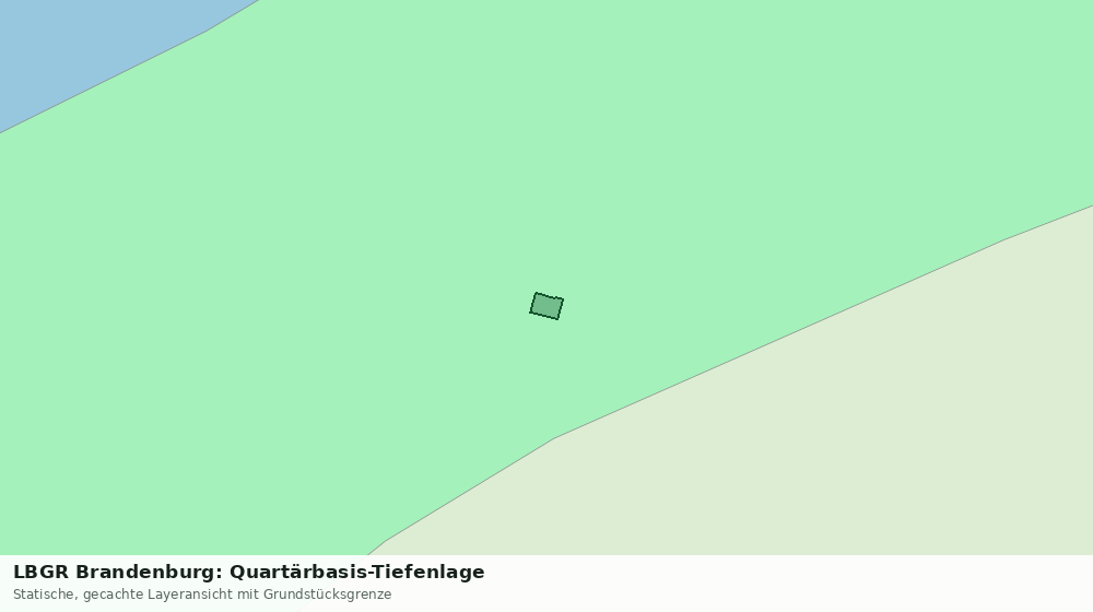Statische Kartenansicht: LBGR Brandenburg: Quartärbasis-Tiefenlage