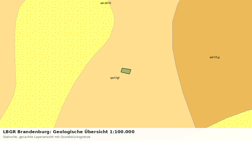 Statische Kartenansicht: LBGR Brandenburg: Geologische Übersicht 1:100.000