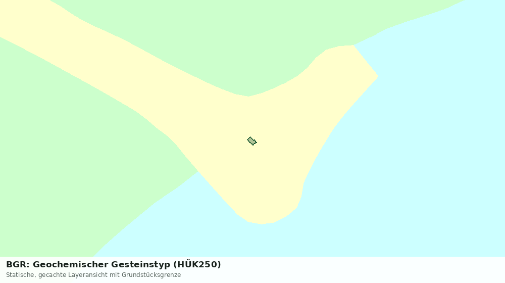 Statische Kartenansicht: BGR: Geochemischer Gesteinstyp (HÜK250)