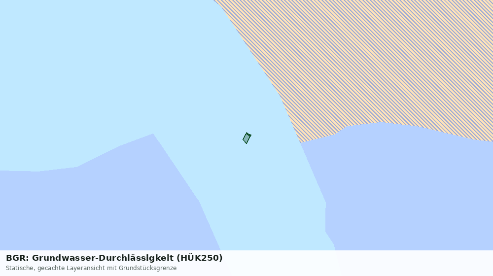 Statische Kartenansicht: BGR: Grundwasser-Durchlässigkeit (HÜK250)