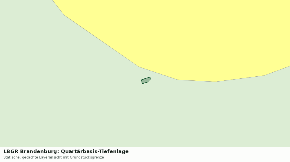 Statische Kartenansicht: LBGR Brandenburg: Quartärbasis-Tiefenlage