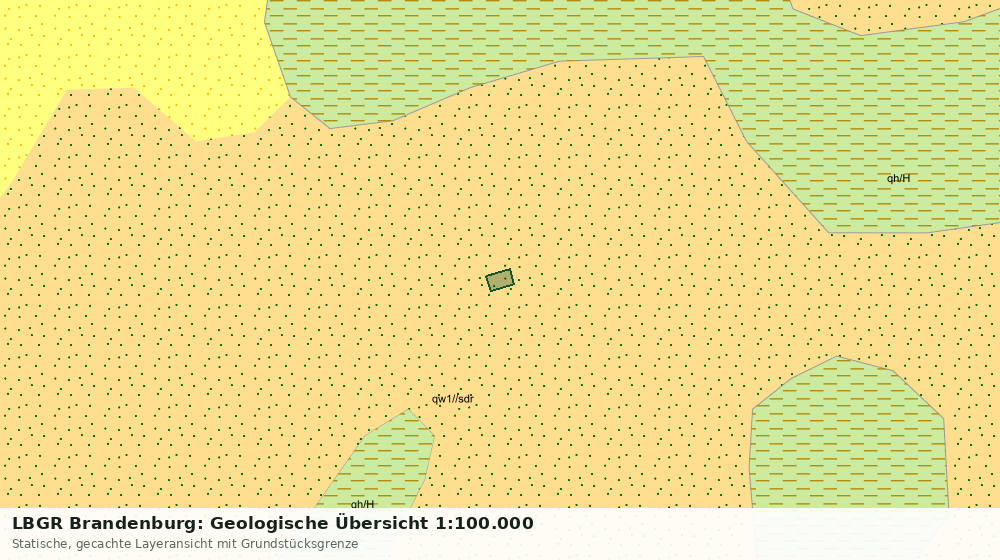 Statische Kartenansicht: LBGR Brandenburg: Geologische Übersicht 1:100.000