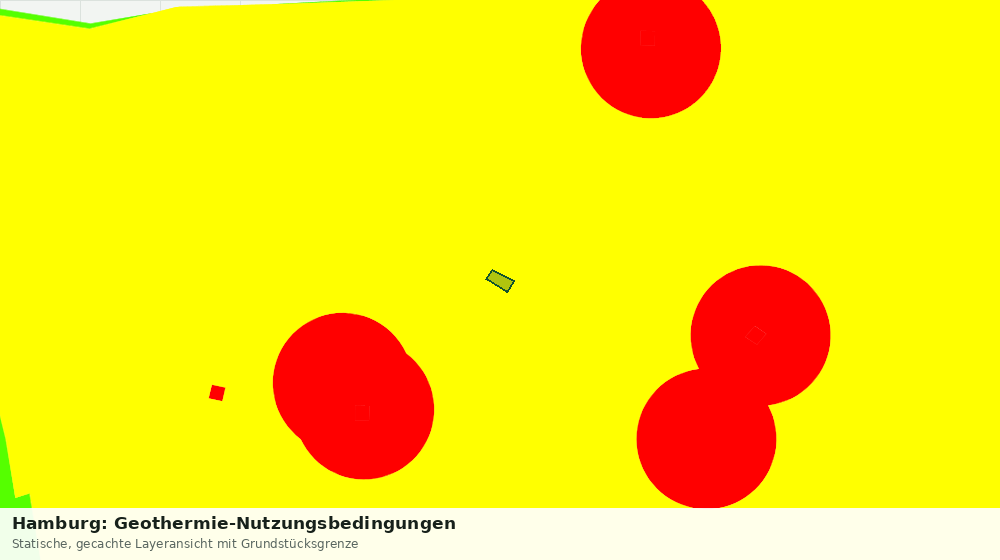 Statische Kartenansicht: Hamburg: Geothermie-Nutzungsbedingungen
