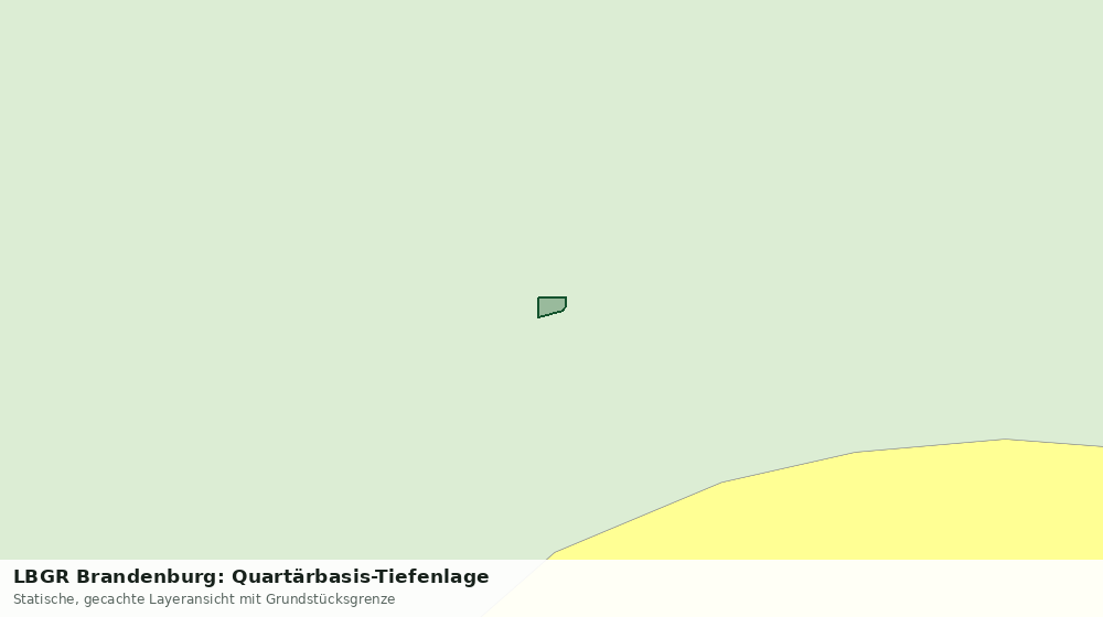 Statische Kartenansicht: LBGR Brandenburg: Quartärbasis-Tiefenlage