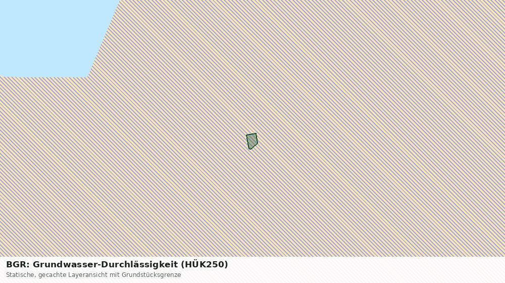 Statische Kartenansicht: BGR: Grundwasser-Durchlässigkeit (HÜK250)