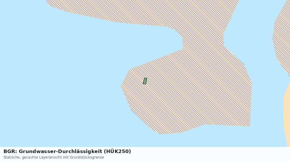 Statische Kartenansicht: BGR: Grundwasser-Durchlässigkeit (HÜK250)