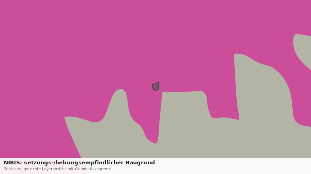 Statische Kartenansicht: NIBIS: setzungs-/hebungsempfindlicher Baugrund