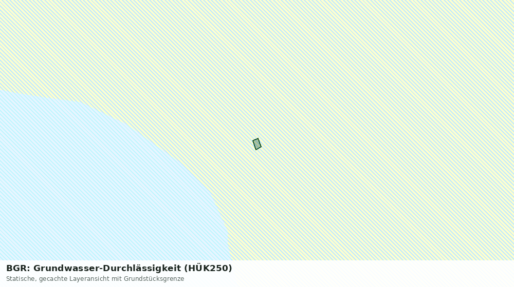 Statische Kartenansicht: BGR: Grundwasser-Durchlässigkeit (HÜK250)