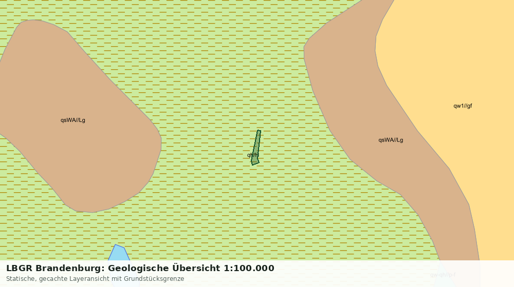 Statische Kartenansicht: LBGR Brandenburg: Geologische Übersicht 1:100.000