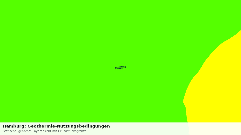 Statische Kartenansicht: Hamburg: Geothermie-Nutzungsbedingungen
