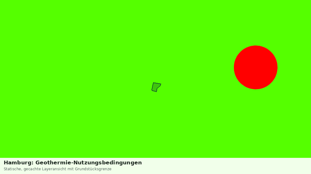 Statische Kartenansicht: Hamburg: Geothermie-Nutzungsbedingungen
