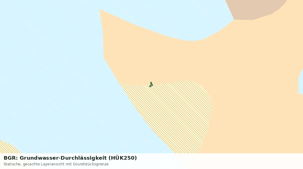 Statische Kartenansicht: BGR: Grundwasser-Durchlässigkeit (HÜK250)