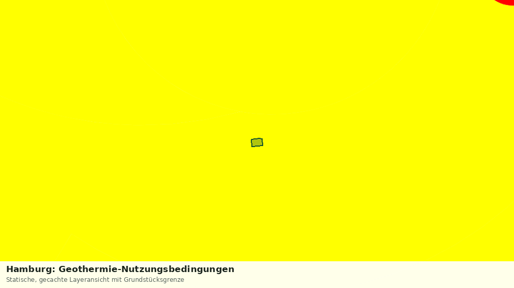 Statische Kartenansicht: Hamburg: Geothermie-Nutzungsbedingungen