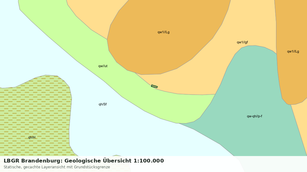 Statische Kartenansicht: LBGR Brandenburg: Geologische Übersicht 1:100.000
