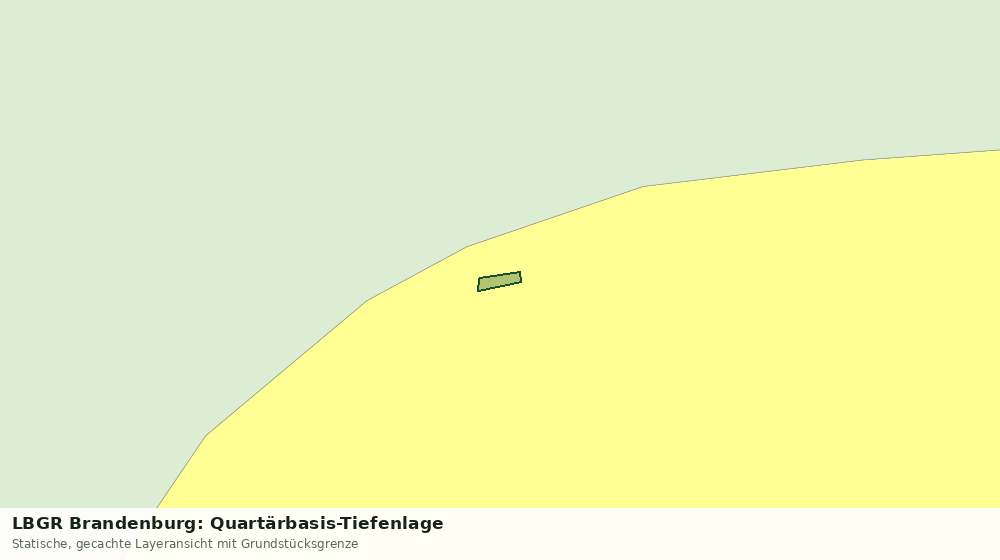 Statische Kartenansicht: LBGR Brandenburg: Quartärbasis-Tiefenlage