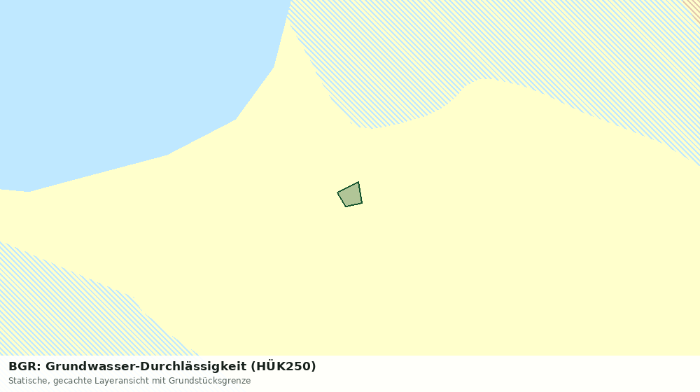 Statische Kartenansicht: BGR: Grundwasser-Durchlässigkeit (HÜK250)