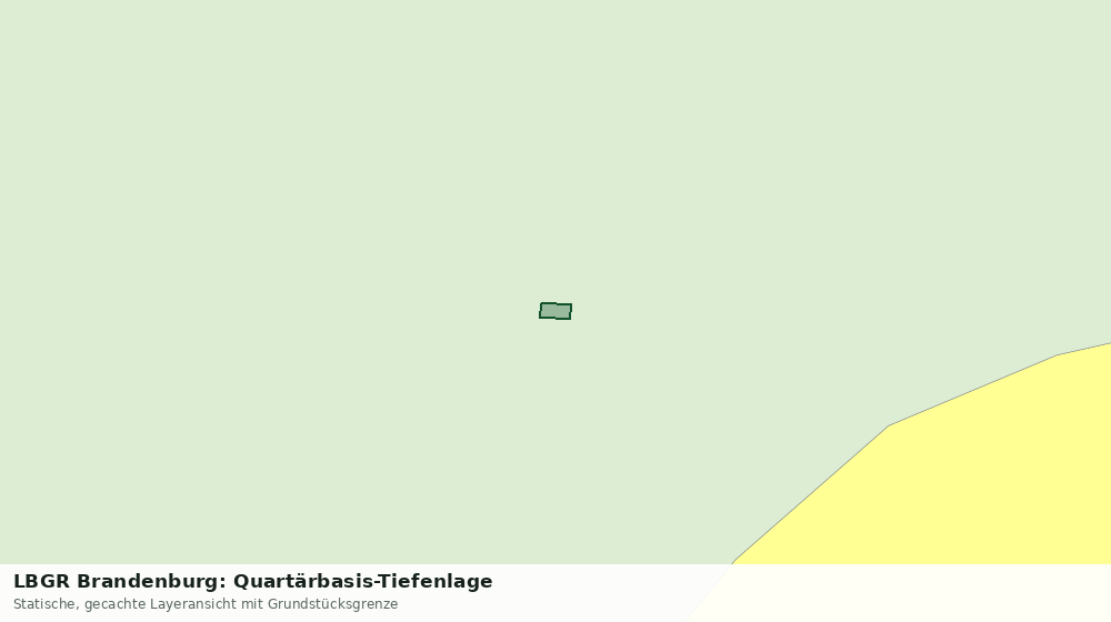 Statische Kartenansicht: LBGR Brandenburg: Quartärbasis-Tiefenlage