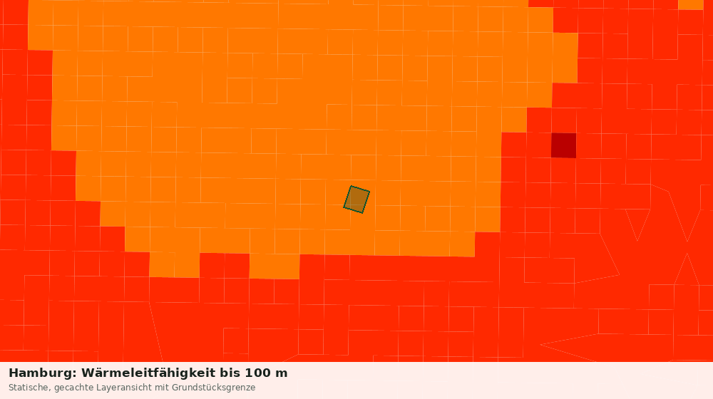 Statische Kartenansicht: Hamburg: Wärmeleitfähigkeit bis 100 m