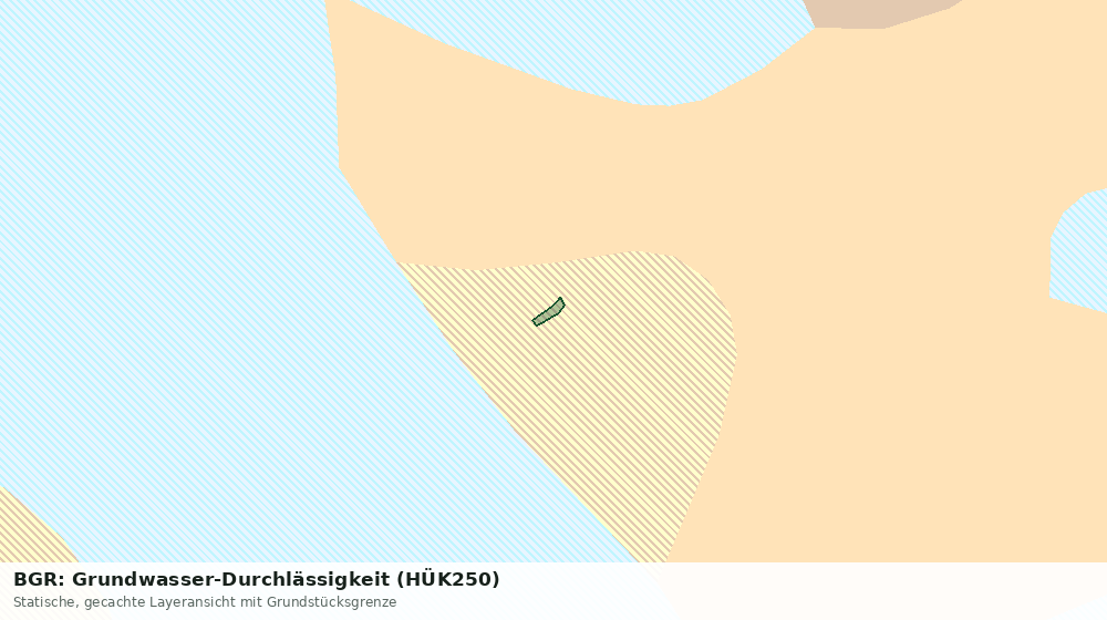 Statische Kartenansicht: BGR: Grundwasser-Durchlässigkeit (HÜK250)