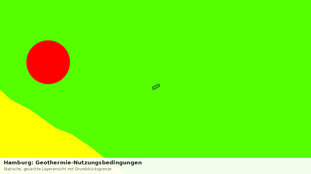 Statische Kartenansicht: Hamburg: Geothermie-Nutzungsbedingungen