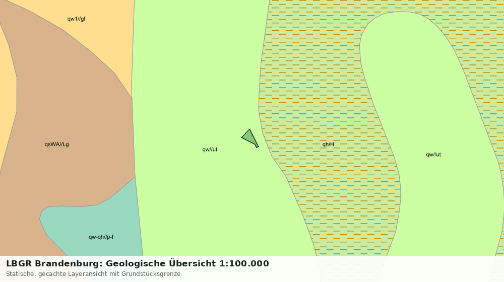 Statische Kartenansicht: LBGR Brandenburg: Geologische Übersicht 1:100.000