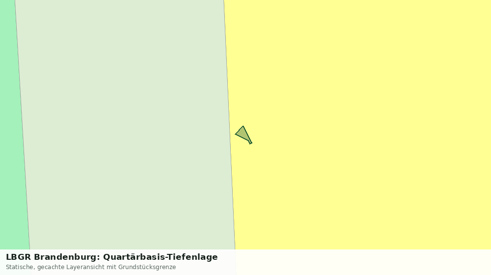 Statische Kartenansicht: LBGR Brandenburg: Quartärbasis-Tiefenlage