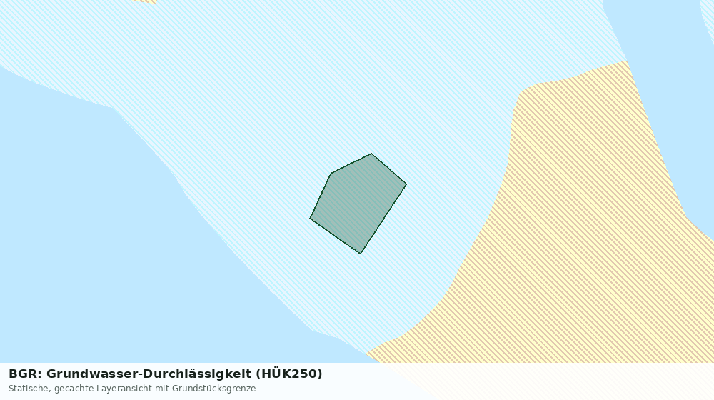 Statische Kartenansicht: BGR: Grundwasser-Durchlässigkeit (HÜK250)