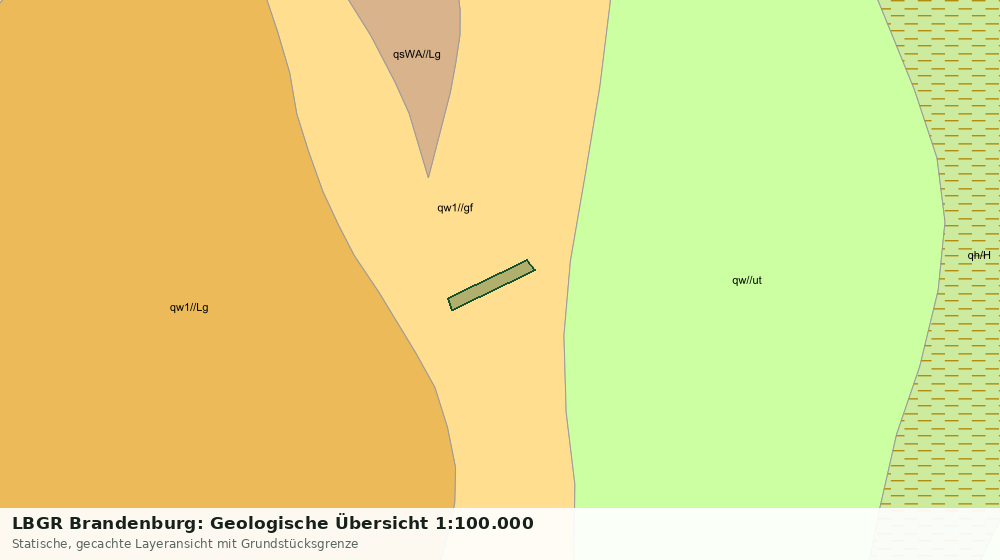 Statische Kartenansicht: LBGR Brandenburg: Geologische Übersicht 1:100.000
