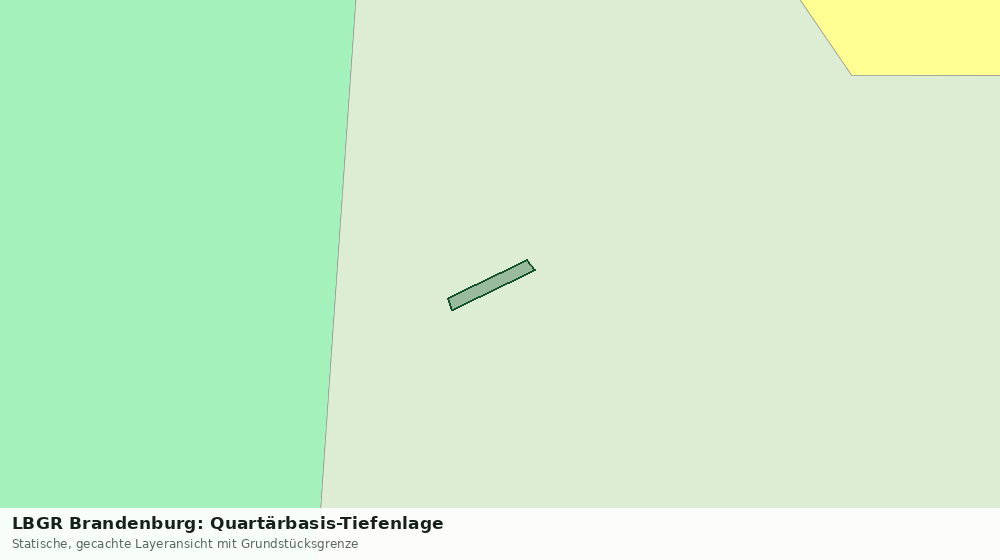 Statische Kartenansicht: LBGR Brandenburg: Quartärbasis-Tiefenlage