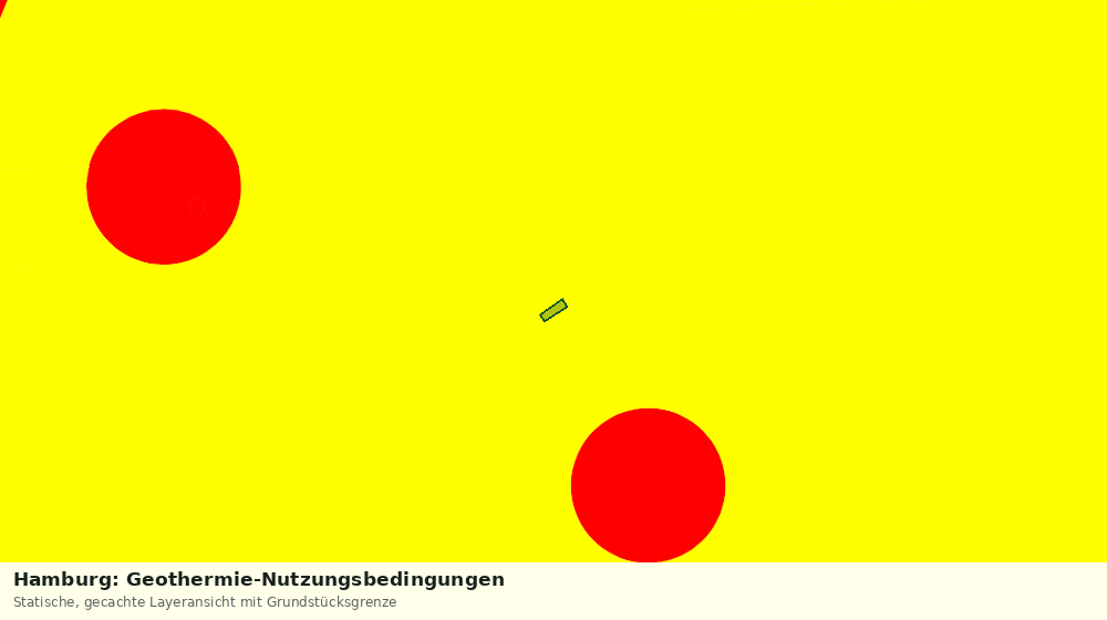 Statische Kartenansicht: Hamburg: Geothermie-Nutzungsbedingungen