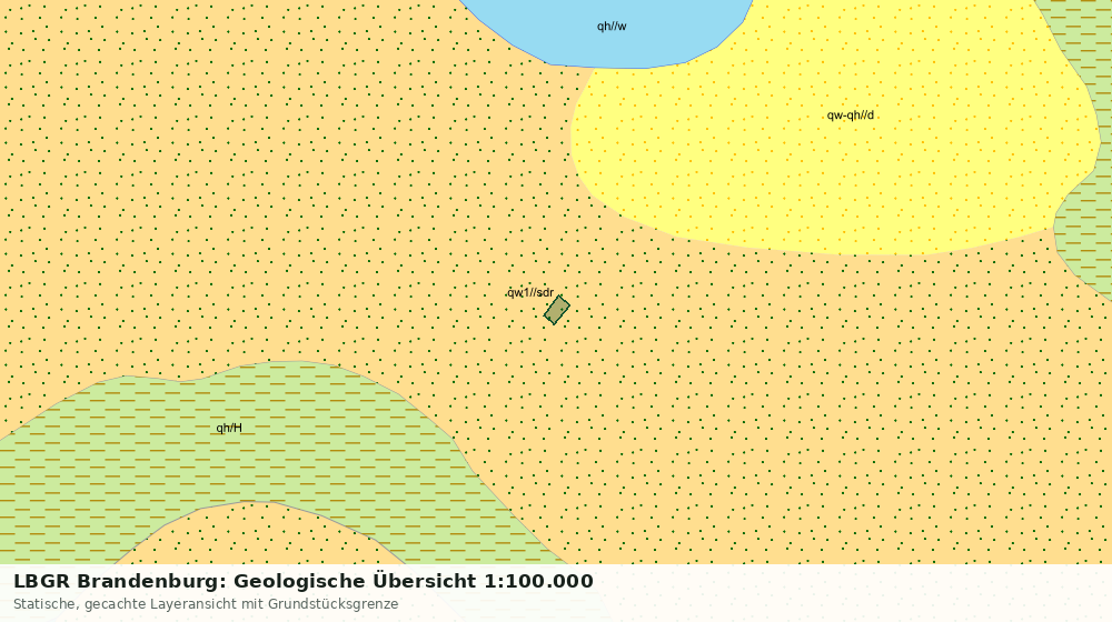 Statische Kartenansicht: LBGR Brandenburg: Geologische Übersicht 1:100.000